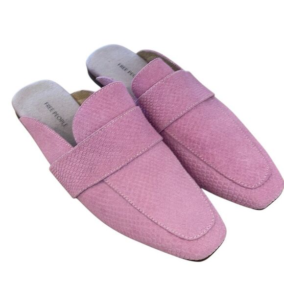 Free People At Ease 2.0 Loafer Mule (Women’s) Size 10 Thistle Pink - Picture 3 of 6